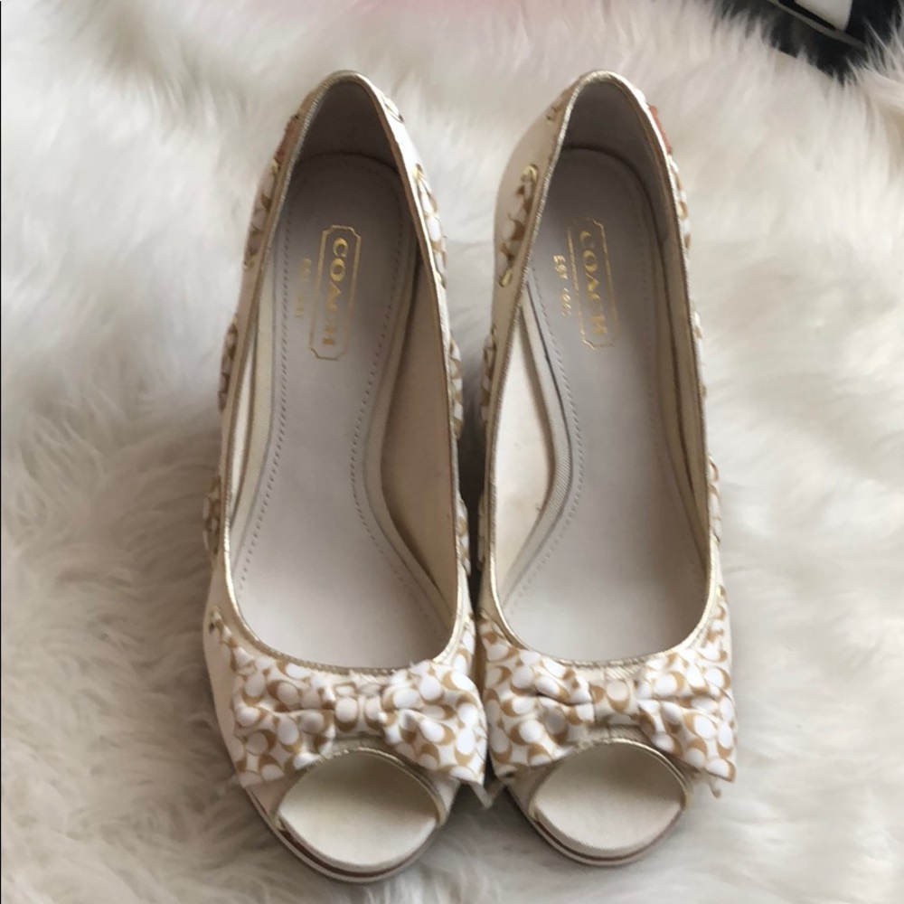 Coach wedges in size 7
